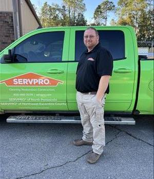Daniel Myers, team member at SERVPRO of Northwest Escambia County